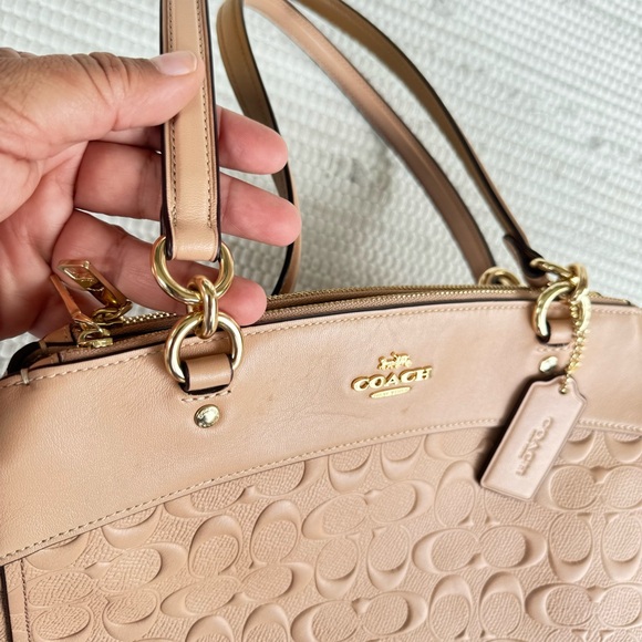 COACH BROOKE CARRYALL IN SIGNATURE LEATHER   BEECHWOOD/LIGHT GOLD - Picture 3 of 13